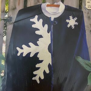 Hedgehog Quilts HHQ7315 Pattern Snowflakes Shirt Stencil Winter Holiday Folkart